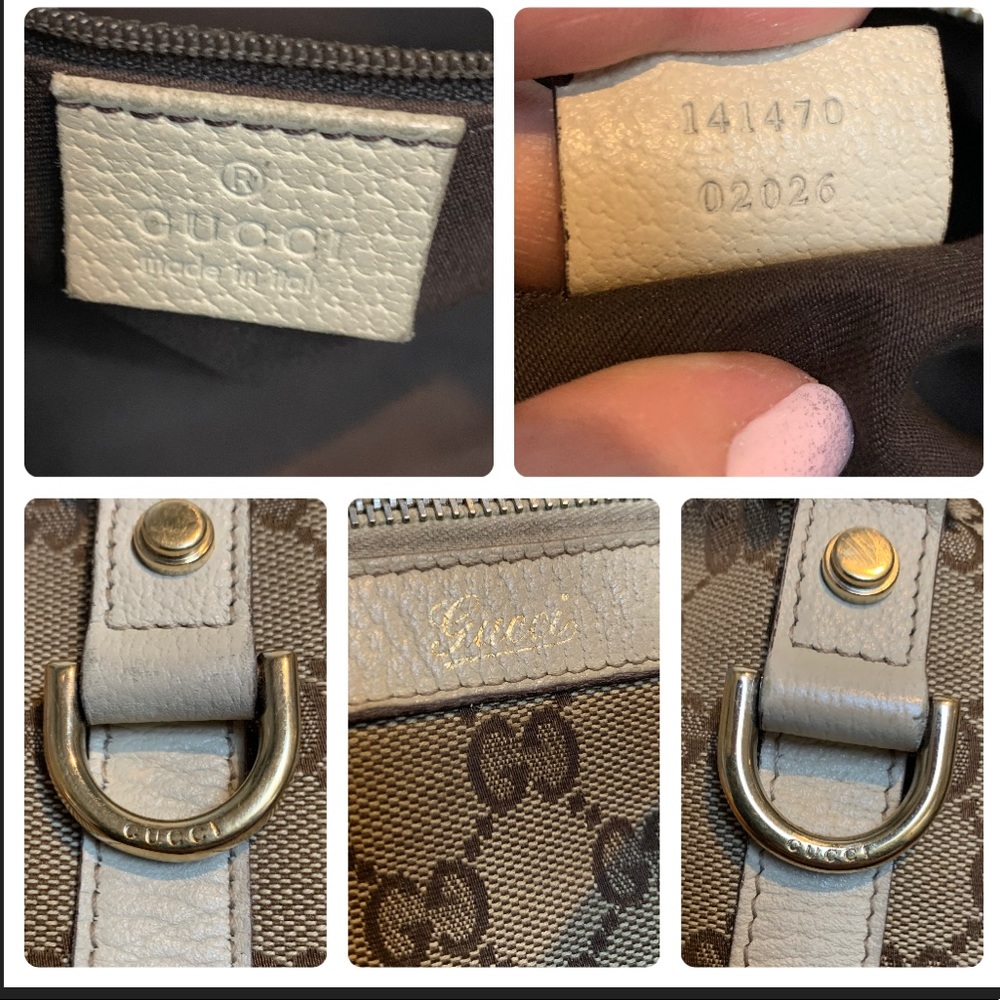 Authentic Gucci canvas and leather tote - Picture 14 of 16